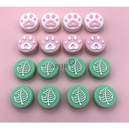 For NS JoyCon Silicone Button Thumb Grips Cover for Nintendo Switch NS Lite Joy Con Analog Stick Caps Skin Switch Joystick Grip