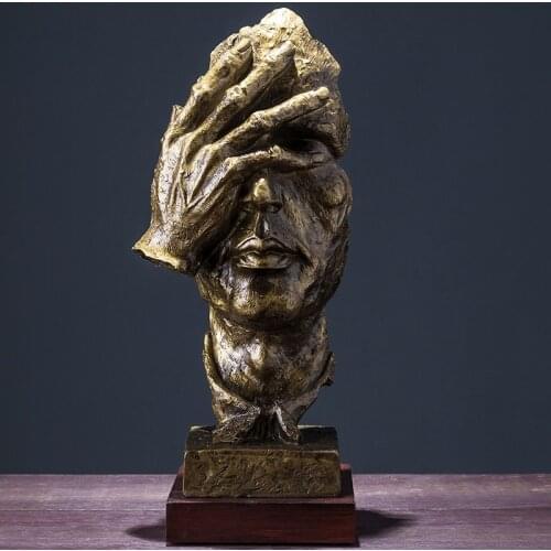 Nordic vintagedecoration home Creativity Abstract resin Character Portrait Office Hall Figurine Home Ornaments accessories