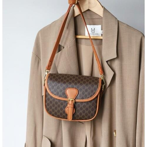 High Quality Vintage PU Leather Female Purses Saddle bags Women Shoulder Crossbody Bags 2021 New Cluth Ladies Messenger Bags