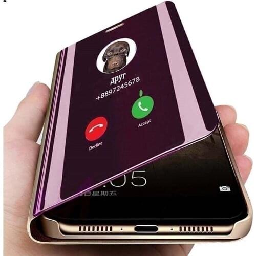Mirror phone case luxury smart flip cover case For Huawei Y5 Y6 Y7 Y9 Prime 2019 Nova 6 7 8 SE For Honor 8X Max 7C 8C 8A 7A 9A