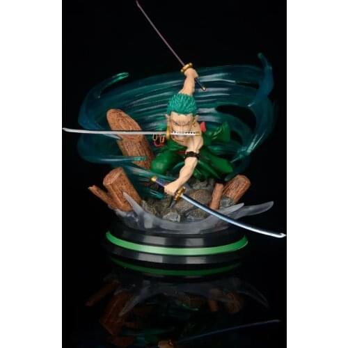 13CM Anime GK Zoro Figure Combat version Mini Model Toys PVC Action Figure Collection Model Toys Gift