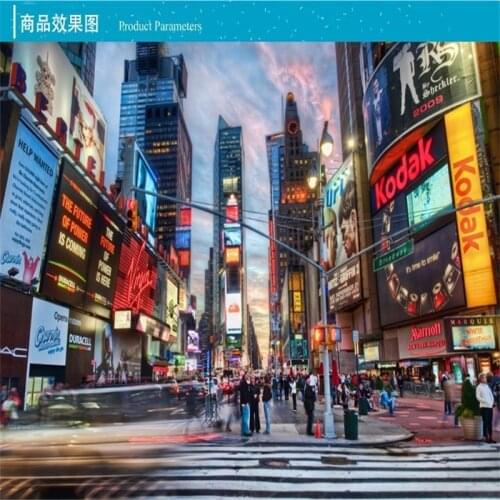 Beibehang Manhattan 3d papel de paede KTV rice wine cafe theme wall paper streets of New York 3d mural wallpaper flooring paper