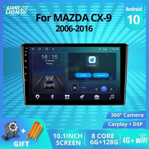 2DIN Android10.0 Car Radio For Mazda CX9 CX-9 CX 9 TB 2006-2016 GPS Navigation Car Multimedia Player Stereo Receiver Auto Radio