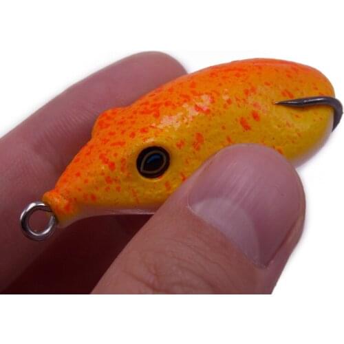 CATCHSIF 4pcs 7g Small Hollow Soft Body Frog fishing lures Tackle Box Kit