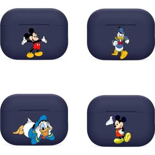 Disnye For Airpods pro 3 case Protective Bluetooth Wireless Earphone Cover Air Pods airpod case air pod cases Navy 1 2