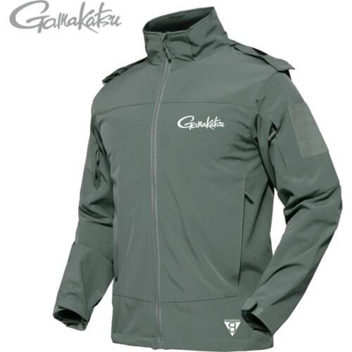 Gamakatsu Daiwa Hoodie Velvet Fishing Clothing Waterproof Windproof Winter Fishing Clothes Camping Hunting Hiking Fishing Jacket