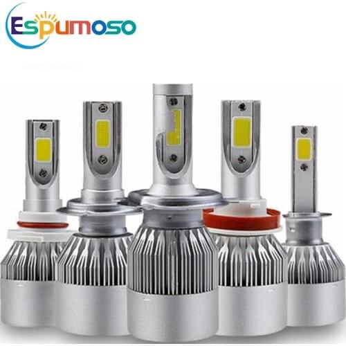 Hot Selling C6 Led Headlight 12V 72W 8000LM White H1 H3 H4 H7 H11 9007 5202 H13 6500K High Low Beam Headlamp for Autos Cars