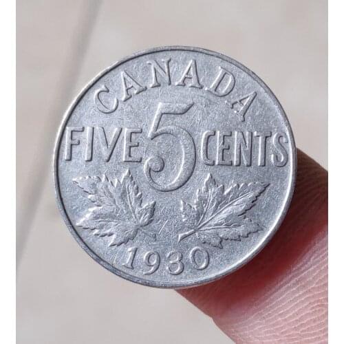Canada 5 cent 21mm Old Original Coin Collectible Edition 100% Real Random Year