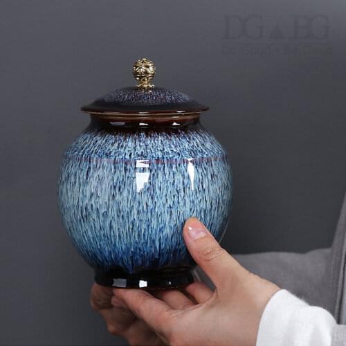 Ceramic Funeral Ashes Urns For Human Cremation Pet Ashes Holder Keepsake Memory Pal Ashes Ceramic Urn Casket