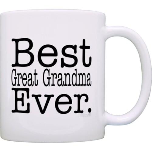 Best great grandma ever mug 350ml coffee creative ceramic mugs cup office tea mug cup best goft for your grandma free shipping