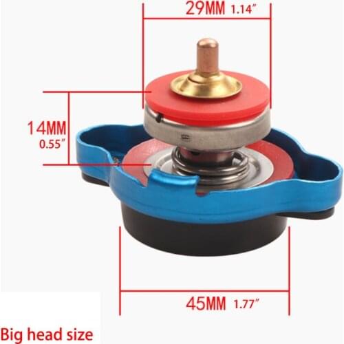 Car Thermostatic Gauge Radiator Cap 0.9/1.1/1.3 bar Water Temp Meter New 2019