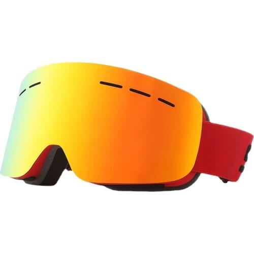Ski Goggles Cylindrical Ski Goggles Double-Layer Anti-Fog Snow Ski Goggles Mens and Womens Mountaineering Glasses