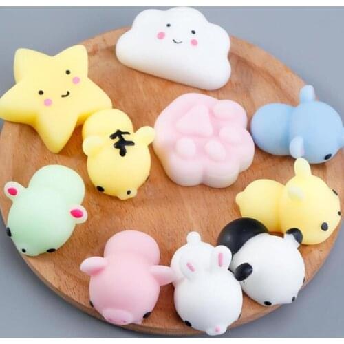 Mini squishy 50 Animals Squishy Toys Anti Stress Relief Squeeze Slow Rising Adults Children Kids Gifts