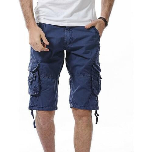 Men Cotton Work Casual Male Short Pants Plus Size Fahison Military Cargo Shorts Mens Camouflage Tactical Shorts