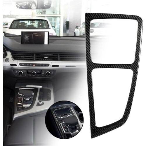 Interior Decal B Shape Scratch-resistant Lightweight Inner Gear Shift Frame Sticker for Audi New Q7 SQ7 4M 2016-2019 Left Drive