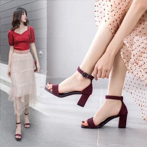 Female High Heel Sandals Women Sandals genuine leather Shoes Summer Sandals Women 2021 Summer Shoes