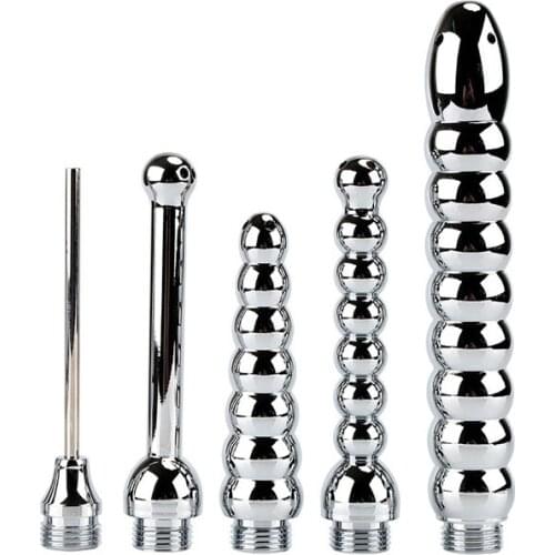 Bidet Faucet Stainless Anal Cleaner Rushed Anus Douche Shower Vaginal Wash Enemator Enema Metal Butt Plugs Tap Irrigator