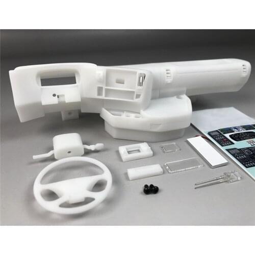  Internal Durable Plastic Center Cab Left Right Console Cabin DIY Modification Parts for 1/14 Tamiya Scania R620 56323 RC Truck