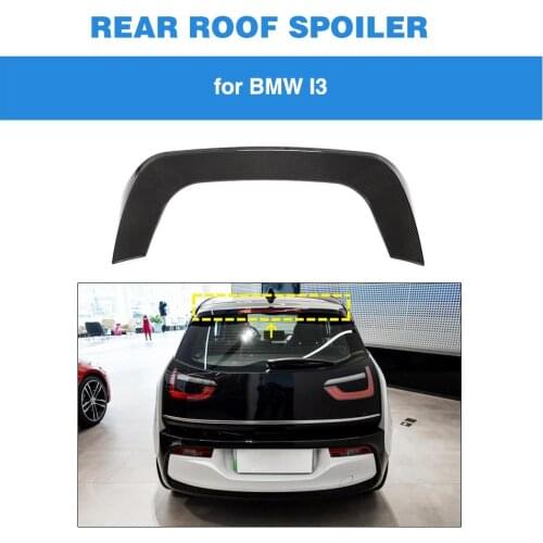 Rear Roof Spoiler for BMW i3 2014 - 2020 Carbon Fiber Rear Roof Spoiler Wing Lip Boot Lip Wing