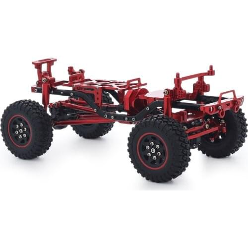 1/24 All Metal Chassis Frame Anodic Oxidation Components for RC Crawler Car SCX24 90081 Chevrolet C10 Truck Upgrade