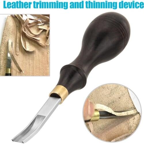1PC Handmade Leathercraft Leather Cut Edge Beveler Cutting Groover Skiving Trimming DIY Leather Craft Tool