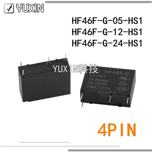 10PCS/LOT 100%Original&New Relay HF46F-G-5-HS1 HF46F-G-12-HS1 HF46F-G-24-HS1 HF46F G 12 HS1 HF46F-G-12-HS1T HF46F-G-24-HS1T