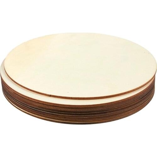 100pcs 76mm Blank Unfinished Wood Circle Coins Pendants Round Wooden Disks Slices No Holes For Favor Tags Pendant Embellishments