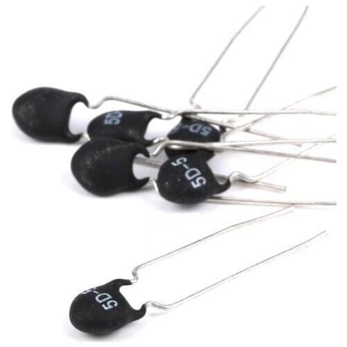 200pcs/lot Thermal Resistor 5D-5 NTC Negative Temperature Coefficient Thermistor