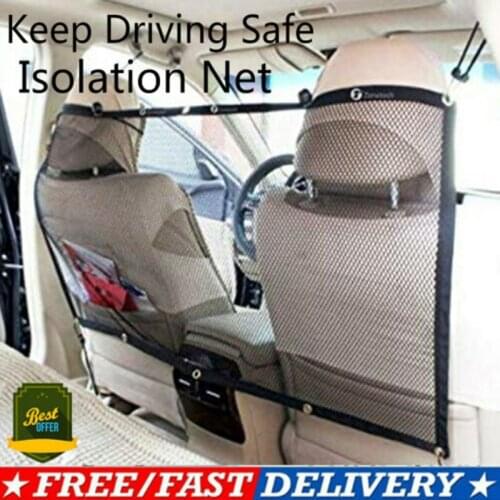 2021 Brand New Style Car Pet Barrier Mesh Dog Car Safety Travel Isolation Net Vehicle Van Back Seat