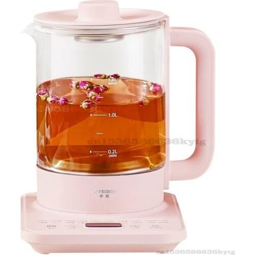 220V/800W Health Pot Office Home Multi-functional Small Glass Electric Kettle Integrated Heat Preservation Flower Tea Pot