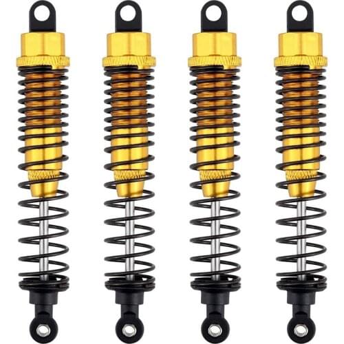 4PCS Shock Absorber 108mm Aluminum Alloy,Front Rear Assembled Spring Damper Suspension for 1/10 HSP RC Cars