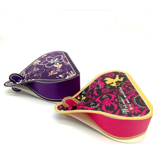 40pcs Heart Flower Wedding Paper Gift Jewelry Candy Box Event Party Baquate Favor box