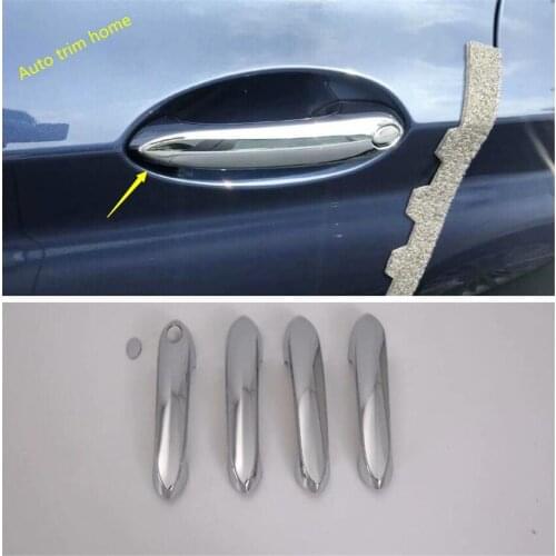 Lapetus Accessories Car Door Handle Grip Cap Cover Trim Fit For BMW X5 G05 2019 2020 2021 ABS Chrome / Carbon Fiber Look