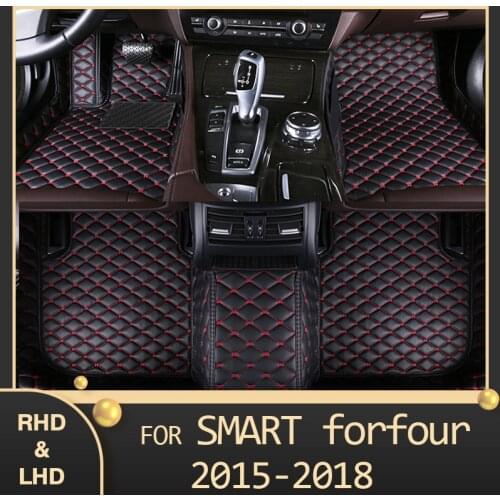 MIDOON Car floor mats for Benz smart forfour 2015 2016 2017 2018 Custom auto foot Pads automobile carpet cover