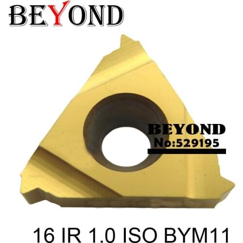 BEYOND 16 IR 1.0/1.25/1.5/1.75/2.0/2.5/3.0 ISO BYM11 carbide inserts cnc turning for threading lathe tools SNR 0020 SNR0016 SEL