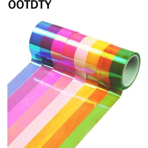 8pcs/set Rhythmic Gymnastics Decoration Holographic Glitter Tape Ring Stick Accessory 15mm*5m Stationery Decorative DIY Masking