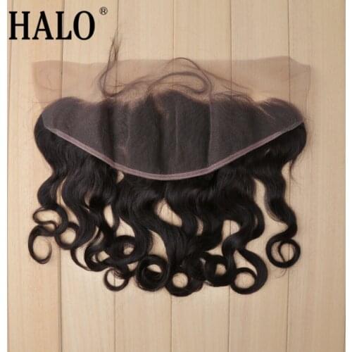 Brazilian Loose Wave 13*4 Lace Frontal Closure Bleached Knot with Natural Hairline 100% Human Remy Hair Extension