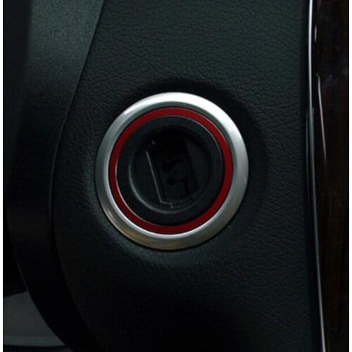 Carmilla Car Engine Start Stop Ignition Key Ring for Mercedes Benz AMG A B C GLC GLA CLA ML GL Class W176 W246 W205 X253 X156