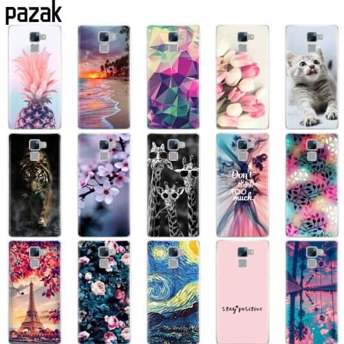 Case for huawei honor 7 case coque soft tpu silicon phone cover on for honor 7 copa 360 full protective bumper Skin fundas cute