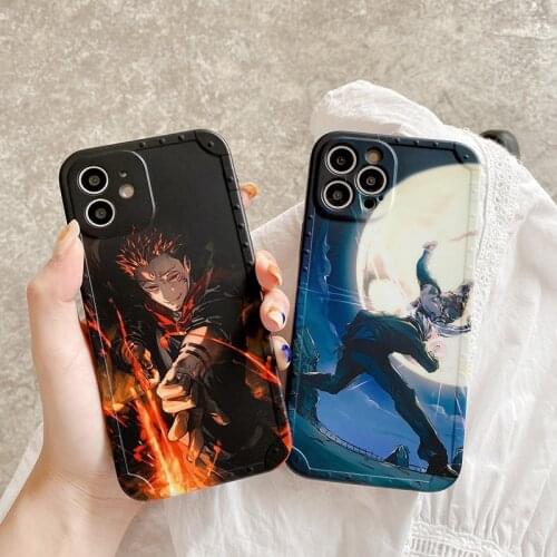 Japan Anime Jujutsu Kaisen Satoru Gojo Phone Case For iPhone 11 Pro Max 12 Mini 8 7 Plus X XR XS Max SE Soft Shockproof Cover