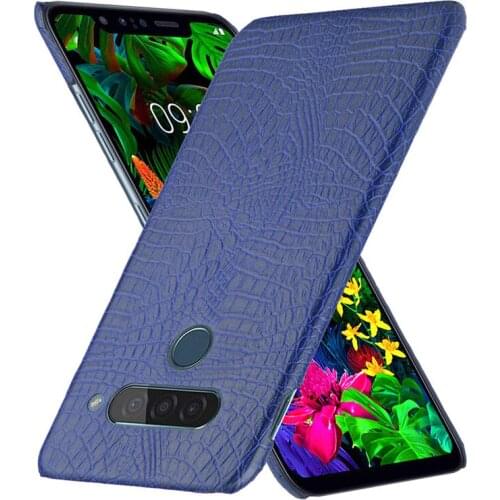 For LG G8S Case For LG G8 ThinQ Cover Crocodile Skin PU Leather Hard Back Cover Case For LG G8S G8 ThinQ G820 Phone Cases
