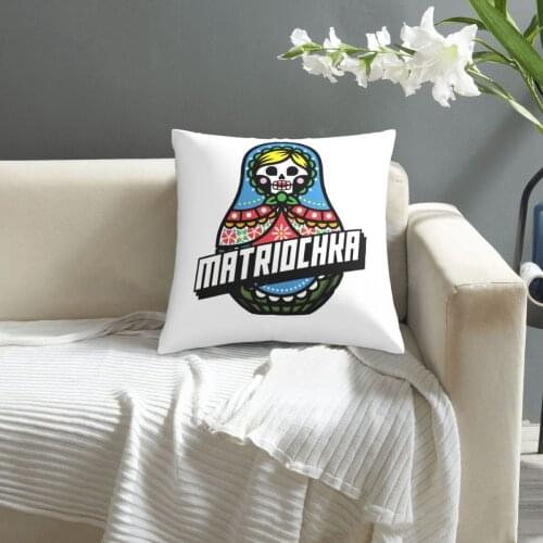 Matryoshka pattern print Cushion Cover Decorative Pillowcase Chair Seat Square Car Pillow Cover Home Living Textile
