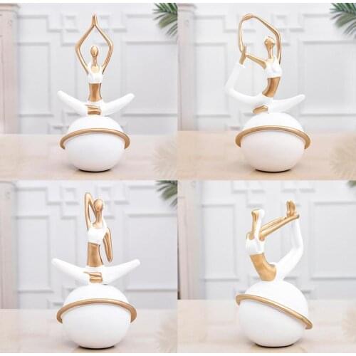 Nordic Style Girl Resin Decoration Indoor Character Decoration Accessories Desktop Creative Model Sculpture Holiday Gift
