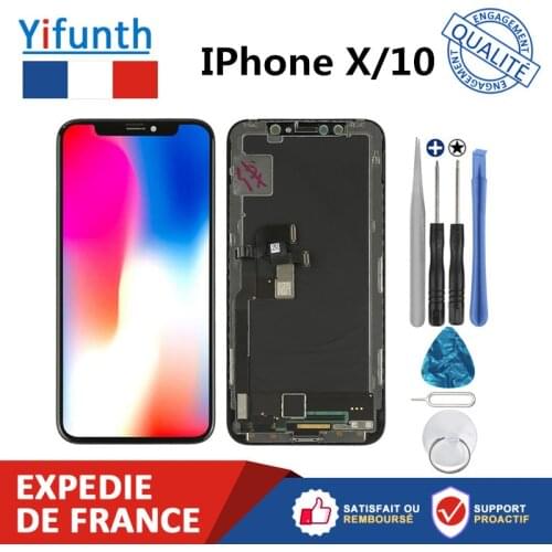 For IPhone X 10 Display LCD Screen 3D Touch Digitizer Assembly No Dead Pixel LCD Screen Replacement Display Mobile Phone Screens