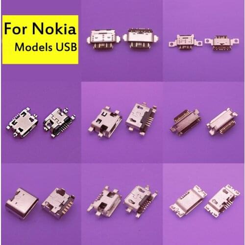 For Nokia 3 5 6 7 Plus 8 6.1 7.1 5.1 Plus X5 X6 X7 Micro Usb Connector Charging Port Jack Repair parts