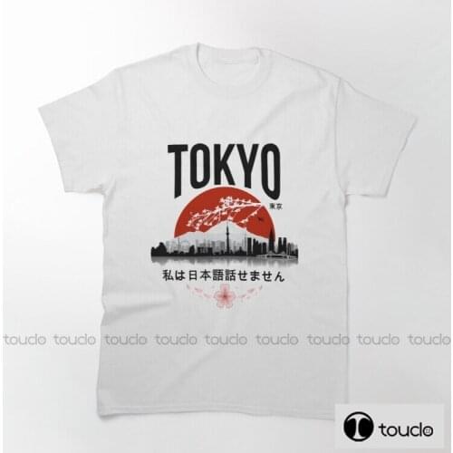 Tokyo I Don T Speak Japanese Black Version Mens T Shirts Fashion T Shirt O Neck Short Sleeved T-Shirt Summer Tshir Unisex