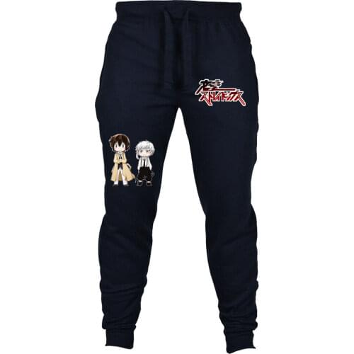 Anime Bungo Stray Dogs pants Autumn Winter Mens Sweatpants cosplay Casual pants Trousers Joggers Bodybuilding Fitness Pants