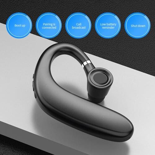 Box S109 Hifi Wireless Bluetooth Earphones Single Ear Hook Business Stereo Headphones Handsfree Sports Headset With Microphone