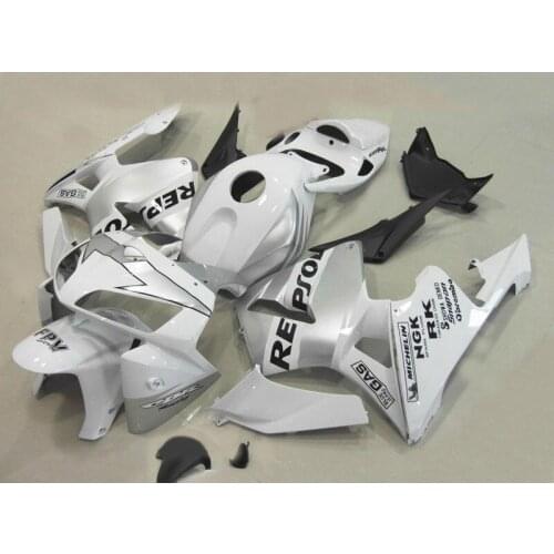 Toiletry kits injection mold Fairing kit for CBR600RR F5 05 06 for silver white high quality Fairings