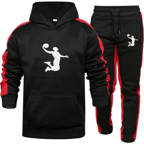 2021 New Mens Casual Sports Suit Mens Sweater Pullover Hooded Jacket + Pants Brand Sportswear Outdoor Jogging Hoodie Men